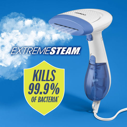 Conair Handheld Garment Steamer for Clothes, ExtremeSteam 1200W, Portable Handheld Design,White/Blue...
