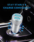TIKALONG Car Charger Compatible with iPhone 13/12/11/XR/XS/X/Pro Max 8/7/6/6S Plus 5S/5C/SE2, iPad Air Mini Pro (2.4A Dual Port USB Car Charger Ad...