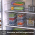 SILIVO Fruit Storage Containers for Fridge (3 Pack) - 1.5L Produce Saver Containers for Refrigerator with Removable Drain Tray Keep Fresh for Prod...