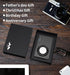 Slim Card Holder Wallet for Men, GPS Carbon Fiber Money Clip Wallet, RFID Blocking Aluminum Slim Cash Credit Card Holder (Not Include GPS Tracker)...