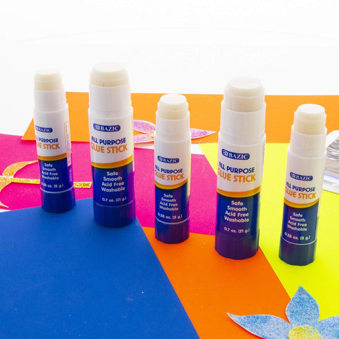 BAZIC Premium Glue Stick 8g/0.28 Oz., Multi-Purpose Acid Free, Glue Sticks, for Photos Paper Kids Art Craft at School Home Office, Total 12-Count...
