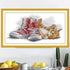 Bilrost Luxury 14ct Floral Cross Stitch Kit for Enthusiasts: Premium DIY Embroidery for Elegant Home Decor & Gifts-Kitten 15.75 x 8.27 inch...