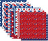 24Sheets Patriotic Pattern Paper 4th of July Double-sided Red Blue White Star Scrapbook Paper for Independence Day for Card Making Photo Album Cra...