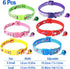 Jecikelon 6 PCS Puppy Collars Adjustable Pup Collar for XSmall Pet Dog Polyester Cat Collar with Bell Basic Collar for Extra Small Dogs (Small, Bu...