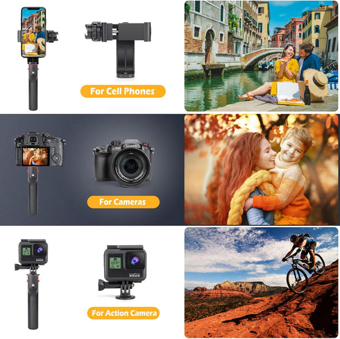 Zeadio Smartphone Video Cage Rig, Filmmaking Vlogging Case, Phone Stabilizer Tripod Mount with Wireless Remote Shutter Fits for All iPhone and And...