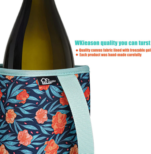 WK IEASON Standard Wine Cooler Sleeves Portable Champagne Insulator Sleeve Can Cooler Beer Cooler Cover- Keeps Wine & Champagne Chilled for Hours ...