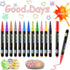 Outline Markers, Metallic Markers Set, Glitter Markers, Acrylic Paint Pens, Shimmer Paint Markers for Birthday Card, Doodle Dazzles Shimmer Marker...