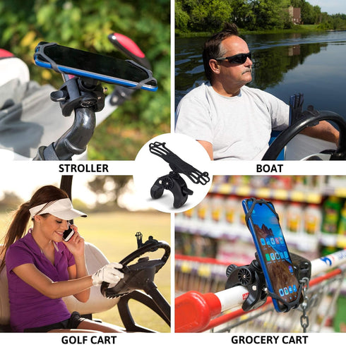 Universal Cell Phone Holder Mount - Compatible with All Smartphones, Fits iPhone, Samsung Galaxy, Pixel, and More - Black......