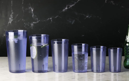New Star Foodservice | Restaurant-Grade Beverage Tumblers (Blue (Set of 12), 8 oz)...