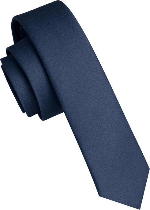 RBOCOTT Solid Color 1.58" Wide Skinny Tie Slim Necktie for Men (4cm)...
