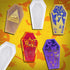 NiArt Epoxy Resin Soft Silicone Molds DIY Casting Halloween Coffin Trinket Box (4 Lids+1 Base) Handmade Art Craft Jewelry Storage Casket Container...