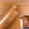 Teemall 15.6inch by 79inch Brown Wood Grain Waterproof Self Adhesive Shelf Liner Dresser Drawer Cabinet Sticker ?Brown Winged Wood?...