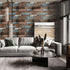 Faux Wood Look Textured Wallpaper(17.71" × 9.84ft), Shiplap Peel and Stick Vinyl Wallpaper, Self Adhesive Waterproof Contact Wall Paper...