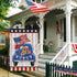 Louise Maelys 4th of July Garden Flag 12x18 Double Sided, Small Burlap Truck Golden Retriever Dog Welcome Patriotic Garden Yard House FLags for Me...