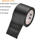 MECCANIXITY Pipe Wrap Tapes Non-Adhesive 4cmx12m Protective Waterproof Tube Protector for Air Conditioner HVAC Pipes, PVC Black Pack of 6...