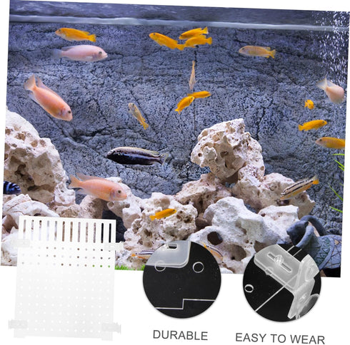 Fish Tank Board Fish Tank Separator 10 Gallon Fish Tank Betta Fish Tank with Divider Flapper Accessories Portable Fish Tank Divider Acrylic Decora...