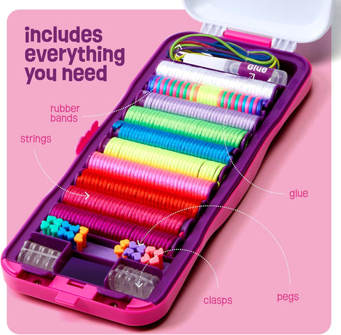 Friendship Bracelet Making Kit for Girls - Crafts for Girls - String Bracelets Maker Craft - Gifts for 6-12 Year Old Girl - Birthday Gift Ideas & ...
