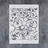GSS Design Floral Fireworks Allover Wall Stencils 12x16Inch Large Flower Stencils for Painting Wall Wood Furniture Floors Canvas Reusable DIY Art ...