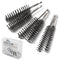 6pcs Extended Copper Tube Pipe Cleaner, 1/2” 3/4” 1” Pipe Cleaning Brush Set, Stainless Steel Wire Bore Brushes for Power Drill, 1/4 Inch Hex Shan...