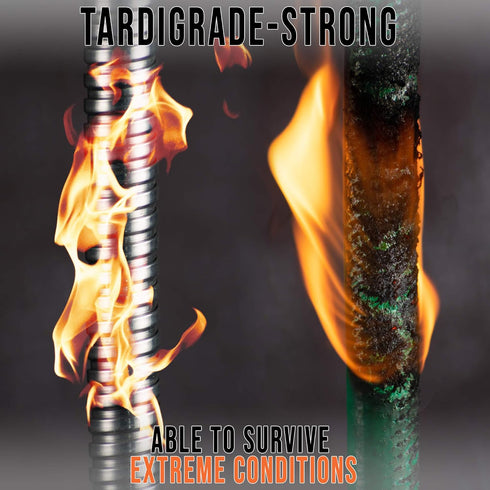 Tardigrade Steel Hose 5FT Metal Garden Hose Short - 304 Stainless Steel Water Hose 5 FT Dog Chew Crush Proof, Flexible, Heavy Duty Brass No Kink, ...