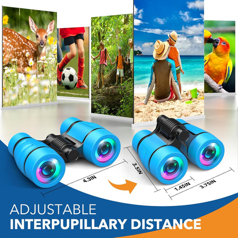 Toys for Boys Ages 3-7: LET'S GO! Kids Binoculars with Bird Watching Manual for 4 5 6 7 Year Old Boys Girls Outdoor Toy for Kid Ages 4-6 Camping T...