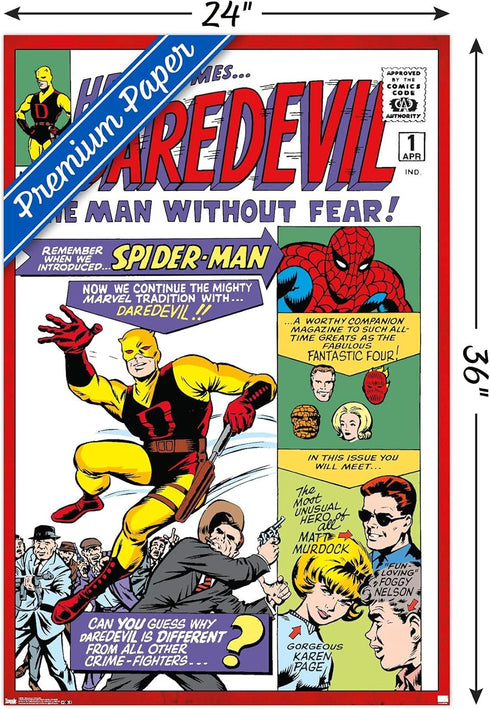 Trends International 24x36 Daredevil #1 Premium Wall Poster, 22.375" x 34"...