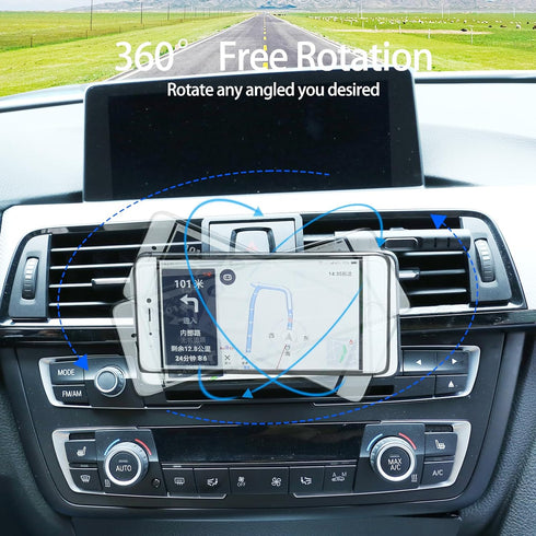 LLKUANG Car Mobile Phone Mount Compatible with BMW 3 4 Series M3 M4 F30 F31 F32 F33 F34 F36 F80 F82 F83 360-Degree Rotary Cell Phone Holder Naviga...