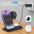 3 in 1 Wireless Foldable Charging Station,Folding Fast Charger Dock Stand for Apple iPhone 14/13/12/11/Pro/Max/XS/XR/X/Plus/Apple Watch 7/6/5/4/3/...