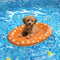 Pet Soft Dog Float Raft - Inflatable Dog Swimming Float for Summer (Small, Orange)...
