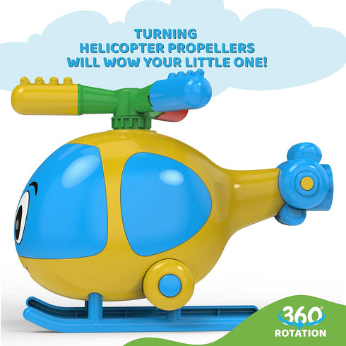 Helicopter Water Sprinkler for Kids, Spinning Sprinkler for Yard, Sprays Water 15 Feet High for Summer Outdoor Play...