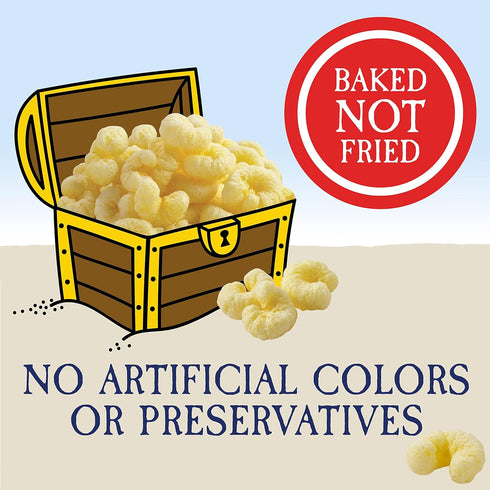 Pirate's Booty Aged White Cheddar Cheese Puffs, Gluten-Free, Kids Snacks, 10oz...