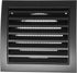 Anthracite Exhaust Hood Vent 4'' Inch with Built-in Pest Guard Screen, Anthracite, Air Vent Cover, HVAC Exhaust Vent Duct Cover, Exhaust Cap