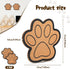 Decorative Cork Bulletin Board for Walls Memo Bulletin Pin Board Dog Paw Shape Bulletin Cork Board for Office Home Kitchen (2 Pieces)...