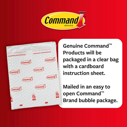 Command Adjustables Repositionable 1/2 lb Clips, 16 Hooks, 36 Strips/Pack...