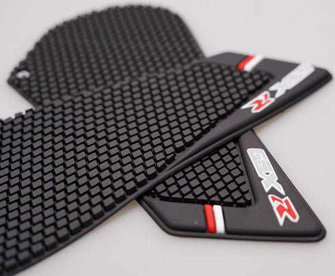 Motorcycle Tank Side Traction Pad, Anti Slip sticker ,Gas Tank Pad, Traction Side, Fuel Knee Grip Decal for GSXR 600 750 2011-2015 (black) with Ra...