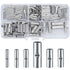 120 Pcs Non Insulated Butt Connectors, Uninsulated Butt Splice Connectors, 22-16 Gauge Electrical Wire Seamless Connectors Crimp Ferrule Terminals...