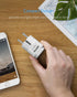 BESTEK Europe Travel Plug Adapter, Grounded Universal Type E/F Plug Adapter EU to US Adapter - Ultra Compact for Most of Europe, Asia Countries an...