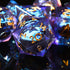 AUSTOR 7 Die DND Dice Set 7 Pieces Blue Flame Dragon Resin Dice Role Playing D and D Dice D20 D12 D10 D8 D6 D4 Sharp Edge Dungeons and Dragons Dic...