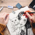 PANDAFLY Drawing Sketching Pencil Set, 22 Piece Pro Art Pencil Kit - Graphite Pencils (12B-2H), Black and White Charcoal Pencils, Charcoal Sticks,...
