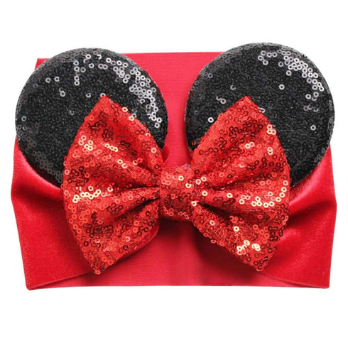 J&J Boutiques Mouse Ears Headband/Headwrap - Toddler, Baby, Kids - Party supplies - Red...