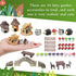 58 Pieces Miniature Garden Set, Fairy House Diorama Accessories Mini Figurines Micro Landscape Ornaments Mixed Model Trees for DIY Garden Decor Su...