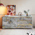 Stickyart Thick Grey Gold Liquid Marble Contact Paper for Cabinets and Drawers Peel and Stick Countertops for Kitchen Waterproof Self Adhesive Mar...