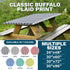 Sorfey Vinyl Picnic Table Fitted Tablecloth Cover, Checkered Design, Flannel Backed Lining, 28 x 72 Inch Blue...