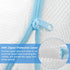uxcell 2Pcs Bra Washing Bag, 11.8 x 6.7 Inch Rectangle Mesh Laundry Bags for Washing Machine Wash Delicate, Sock, Underwear, Blue...