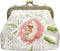 Embroidery Floral Buckle Coin Purse Kiss Lock Wallet(white-1)...