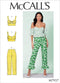 McCall's Patterns McCall's Women's Pants, Crop Tank, Shoulder Top, Sizes 6-14 Sewing Pattern, White...