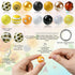 Stiesy 50 Pcs Sunflower Theme Chunky Bubblegum Beads Gumball Rhinestone Jumbo Plastic Beads Extender Chains Beading Wire for Crafts Jewelry Making...