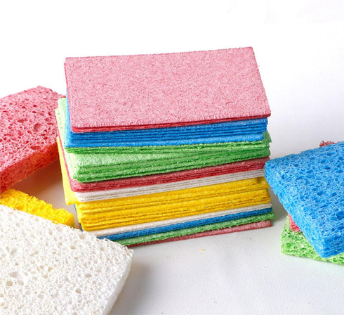 Compressed Sponges,Natural Sponge Wood Pulp cotton?Sponges Kitchen, Sponges for Dishes,Household Cleaning Sponge...