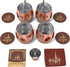 Hammered Moscow Mule Copper Mug Set of 4| Stainless Steel Lining | 16 oz...