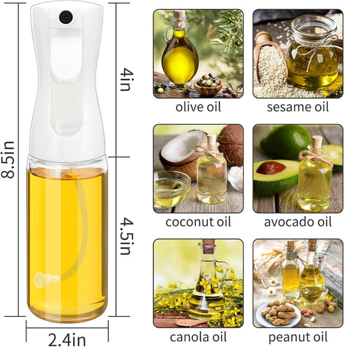 Oil Sprayer for Air Fryer Olive Oil Dispenser Bottle Sprayer for Cooking Accessories, Oil Mister Spray Glass Bottle for Air Fryer, Salad, Baking, ...